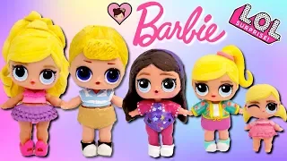 Custom Barbie DIY LOL Surprise Family - Ken, Skipper, Stacie and Chelsea