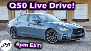 2021 Infiniti Q50 400 Red Sport – Live Drive!