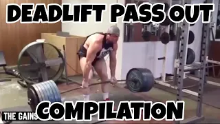 Deadlift Pass Outs Compilation Gym Fails | The Gains Gods