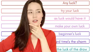 English idioms about LUCK | Do you have these in your language?