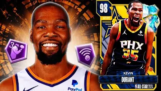 GALAXY OPAL KEVIN DURANT GAMEPLAY!! KD IS AN INCREDIBLE OPTION AT SF IN NBA 2K24 MyTEAM!!