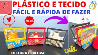 PLASTIC AND FABRIC NECESSAIRE - EASY TO MAKE PLASTIC NECESSAIRE