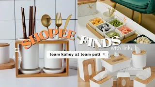 Shopee Finds ♡ Team Kahoy at Team Puti with links 🔗 Aesthetic & useful!