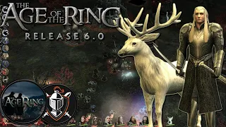 BFME 2 ROTWK Age of The Ring 6.0 "Playing as Woodland Realm "! The white Stag and Thranduil!
