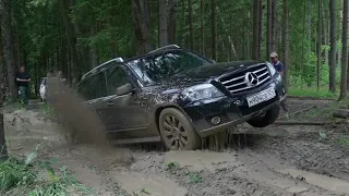 Ауты не в ауте! Кто из кроссоверов выживет в грязевом Аду. Mercedes GLK, Mitsubishi Outlander, и др.