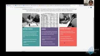The Path to Your Family Story: Beyond Ancestry program recording (November 2021)