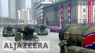 North Korea showcases new missiles at military parade