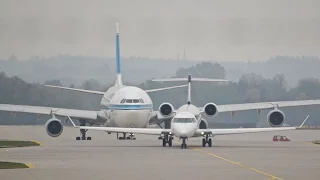 45 min Munich Airport Plane Spotting Landing Takeoff A340 A380 A330 Boeing 747 737 and many more