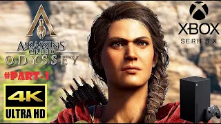 Let's Play Assassin's creed Odyssey XboxSeriesX  Part-1 4K-Ultra-60Fps-Full Game