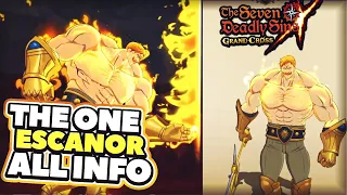 THE ONE ESCANOR! ALL ABILITIES EXPLAINED! | Seven Deadly Sins: Grand Cross