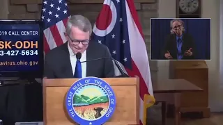State of Ohio Governor DeWine full media conference addressing coronavirus in Ohio on 10/15/2020