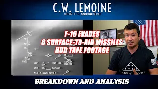 F-16 Evades SIX Surface to Air Missiles! HUD Footage Breakdown