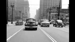 A Drive Through Downtown Los Angeles (1940s) | Rare Stock Footage