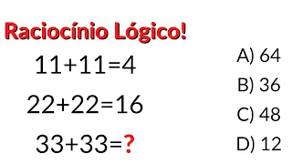 MUITA GENTE ERRA ESSA QUESTÃO! Você consegue RESOLVER? | RACIOCÍNIO LÓGICO