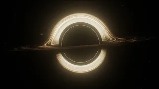 Interstellar Black hole Made in Blender