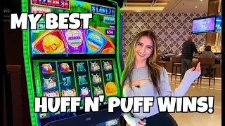 My BEST HUFF N MORE PUFF Slot Wins YET!!!🥳🐷🚧💰