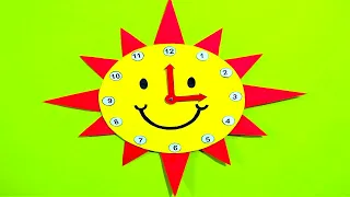 wall clock craft model for school project using cardboard and best out of waste ideas