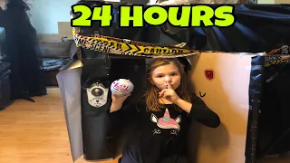 24 Hours In A Halloween Box Fort!