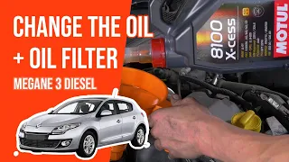 Change the oil and the oil filter Megane mk3 1.5 dCi 🛢