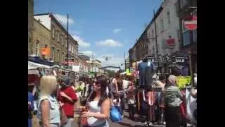 Roman Road Market, Tower Hamlets in 1 min - April 2013