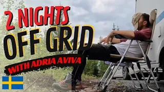 2 Days OFF GRID Caravanning in Sweden with Adria Aviva 360 DD | Skuleskogen & Höga Kusten