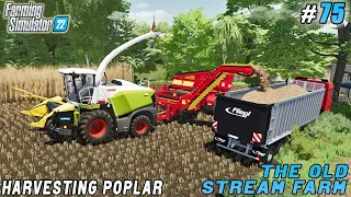 Fertilizer grass fields with slurry, harvesting poplar | The Old Stream Farm | FS 22 | Timelapse #75