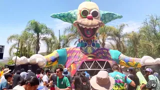 Crone destroying Krusty stage Psy Circus Festival 2023