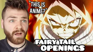 First Time Reacting to "FAIRY TAIL Openings (13-26)" | Non Anime Fan!