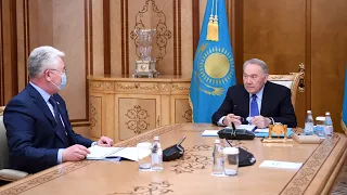 Н. Назарбаев встретился с министром индустрии и инфраструктурного развития