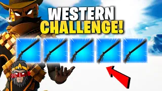 *CHALLENGE* LEVER ACTION RIFLE ONLY VE FORTNITE!!