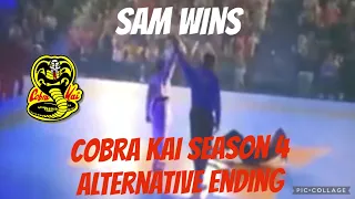 Sam wins the all valley | cobra kai season 4 Alternative ending | Deleted scene