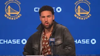 Klay Thompson PostGame Interview | San Antonio Spurs vs Golden State Warriors