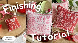 Pillow Finish & Bonus Scissor Fob Finishing Tutorial | Week 4 VALENTINE'S FRIENDSHIP SAL 2024