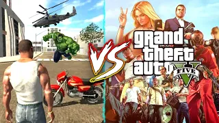 INDIAN BIKE DRIVING 3D VS GTA 5 😱 | INDIAN BIKE DRIVING 3D UPDATES | GTA 5 | MAXER