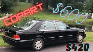 CoPart Action $600 1995 Mercedes Benz S420 Part 1