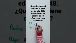 Problema de EDADES - Problemas de ECUACIONES