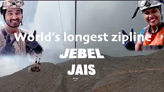 Jebel Jais Flight | Flying World’s longest, fastest zip line, UAE |