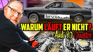 Fehlersuche mit HAPPY END! - Audi 90 Quattro 5 Zyl TURBO - Marco, Julian und Jan auf Fehlersuche!