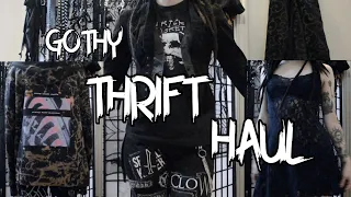 GOTH THRIFT HAUL (try-on) #2