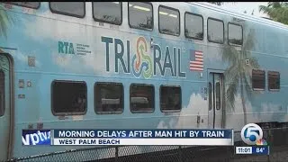 Man hit by Tri-Rail train causes delays
