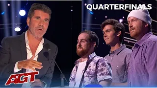 Simon Cowell Thinks T3 Boyband BLEW IT! After Lighting Up The Stage on America's Got Talent Live