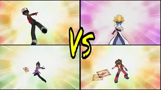 Bakugan Battle Brawlers Reaper vs Masquerade vs Dan vs Shun