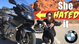 She HATED this motorcycle | BMW K1600 GTL