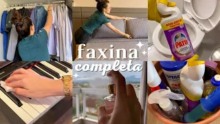 FAXINA COMPLETA NO APÊ | depois de 20 dias sem limpar 🪣🧼