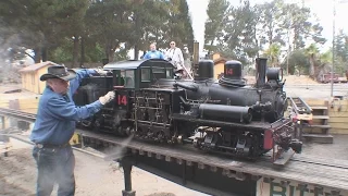2 1/2" scale live steam shays West Side Lumber 14 and 15 double header