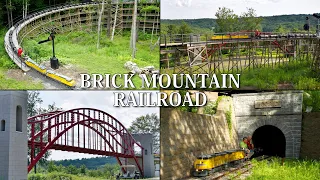 [4K] Brick Mountain - Huge Rideable Miniature Railroad - 60 fps