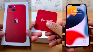 Apple iPhone 13 mini RED unboxing