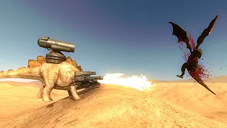 WEAPONIZED STEGOSAURUS vs ARMIES - Beast Battle Simulator