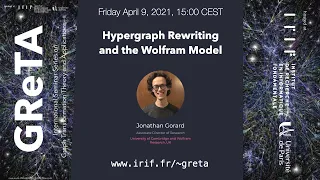GReTA seminar #10: "Hypergraph Rewriting and the Wolfram Model"