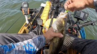 Saugeye Fishing Indian Lake Multiple Doubles!!